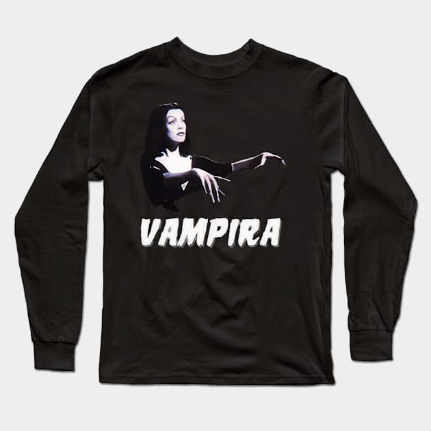 Vampira Trance Long Sleeve T-Shirt by t-shirts for people who wear t-shirts